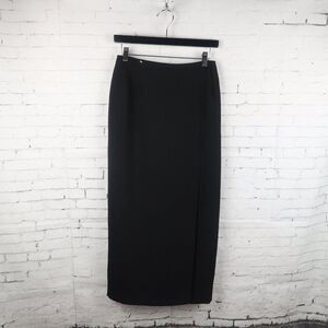 ALIA BLACK STRAIGHT MAXI SKIRT SIZE 6